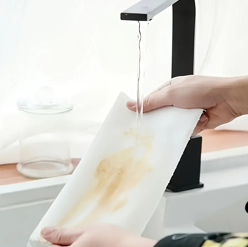 Disposable Kitchen Cleaning Cloth Roll – Dry & Wet Dual-Use Absorbent Towels gallery