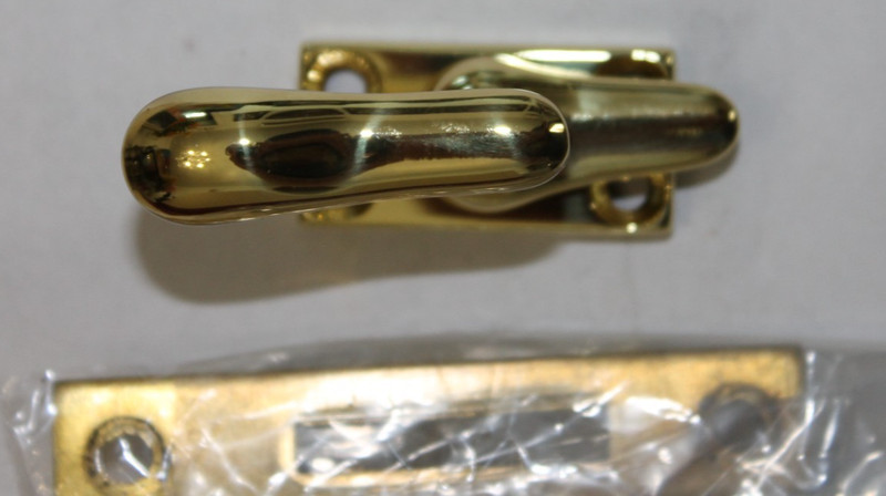 Baldwin Estate 0493-030 Solid Brass Casement Fastener in Polished Brass NEW gallery