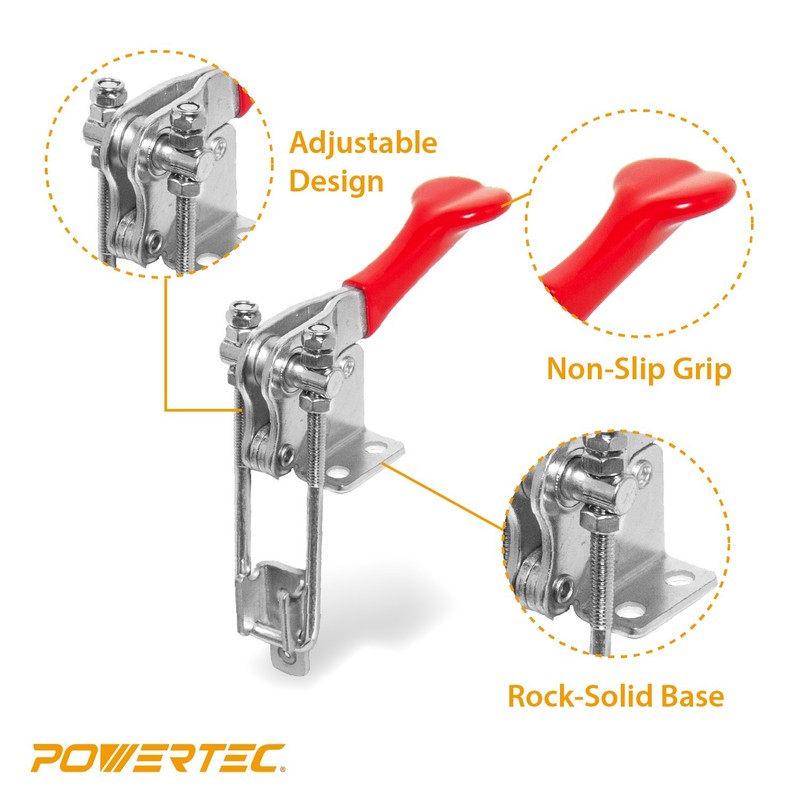 POWERTEC Vertical Latch Action Toggle Clamp, 1000lbs Capacity Number 334 (20309) gallery