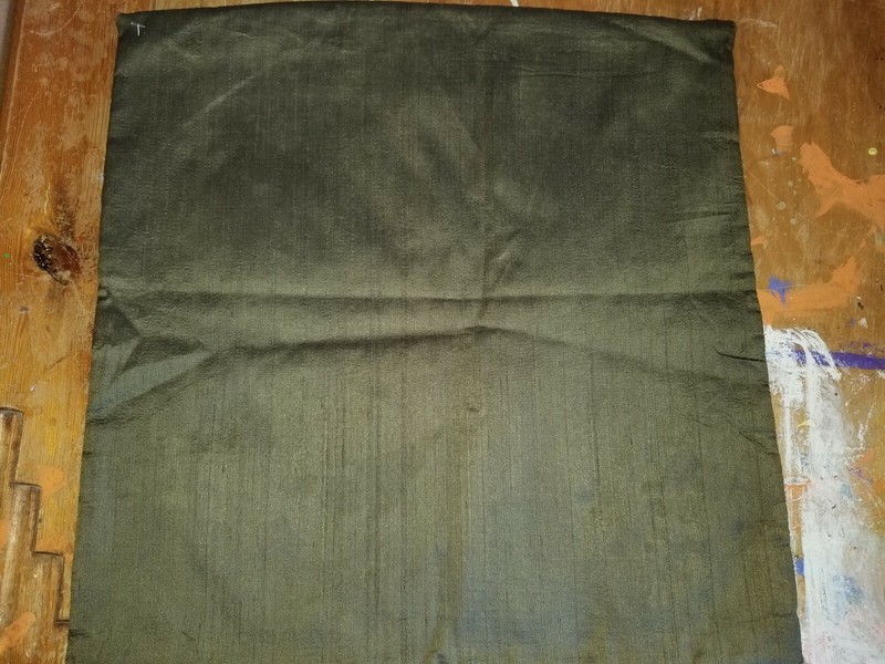 Pottery Barn "Diamond Silk - Dark Olive Green" 18" Quilted Pillow Cover gallery