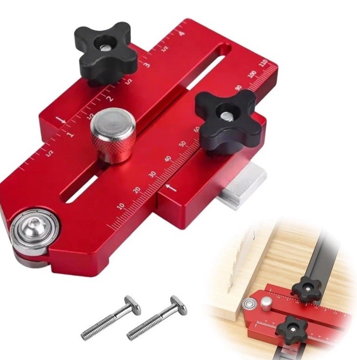 Granatan Thin Rip Table Saw Jig Guide Narrow Strip Cuts Fits 3/4" x 3/8" T-Slot gallery
