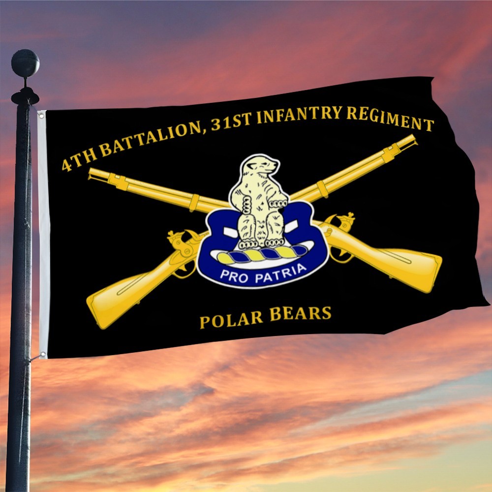 4th Battalion 31st Infantry Regiment Flag 3x5Feet with Brass Grommets gallery