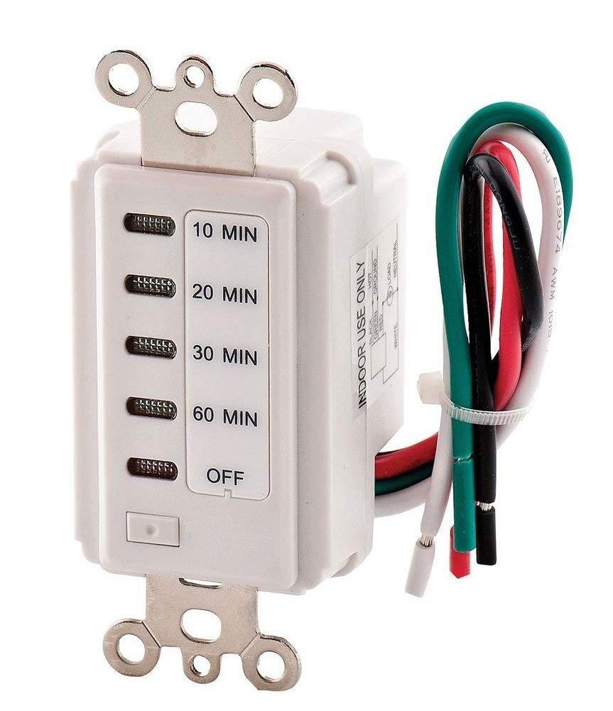 Electrical Bathroom Fan Auto Shut Off Switch Timer, 60-30-20-10 Minute Countdown gallery