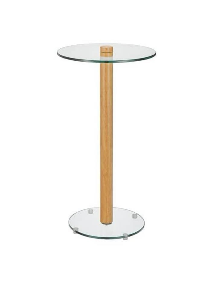 mDesign Glass Top Side/End Drink Table gallery