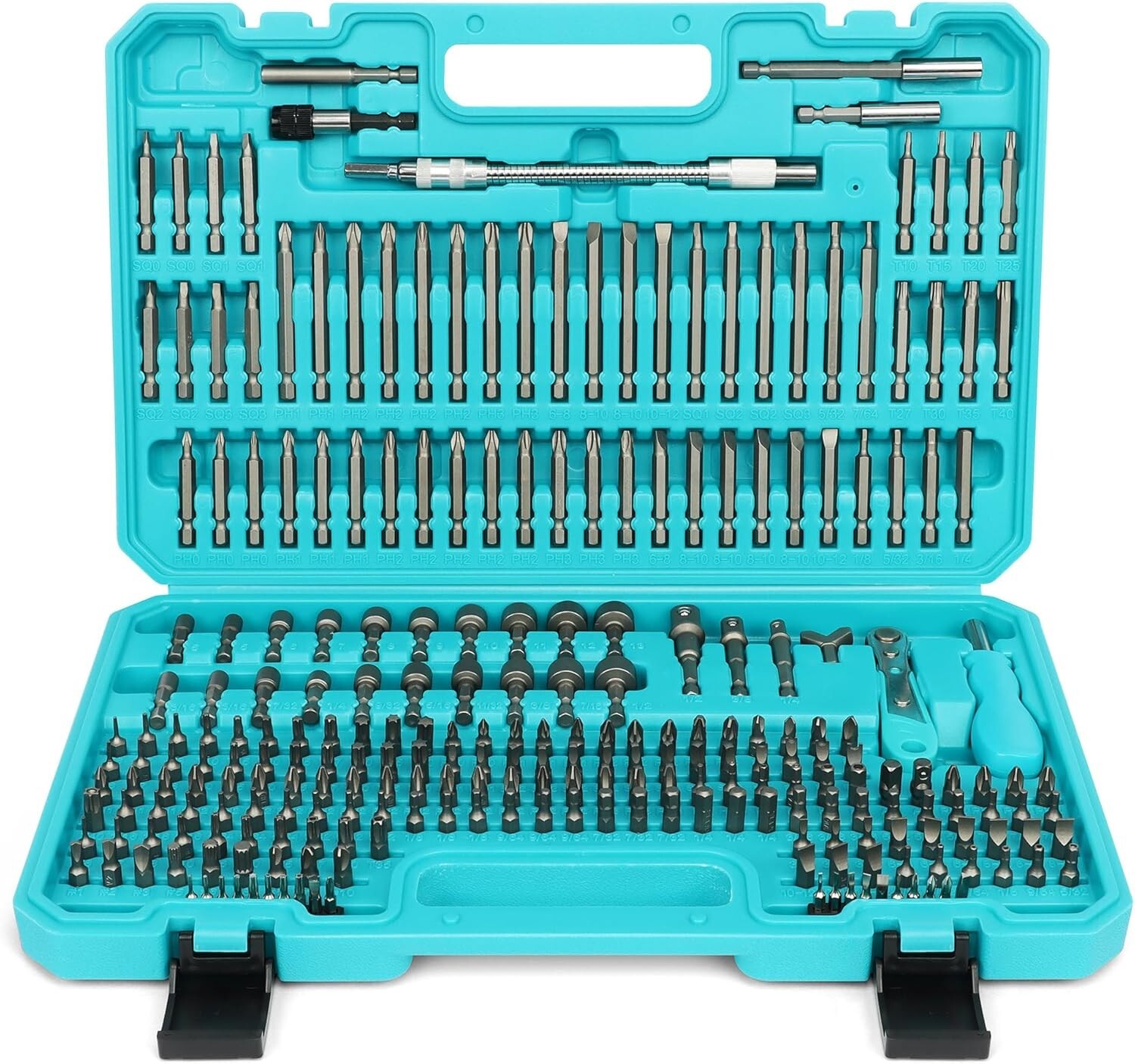 258-Piece Screwdriver Bit Set, Chrome Vanadium Steel Driver Bit Set, Security gallery