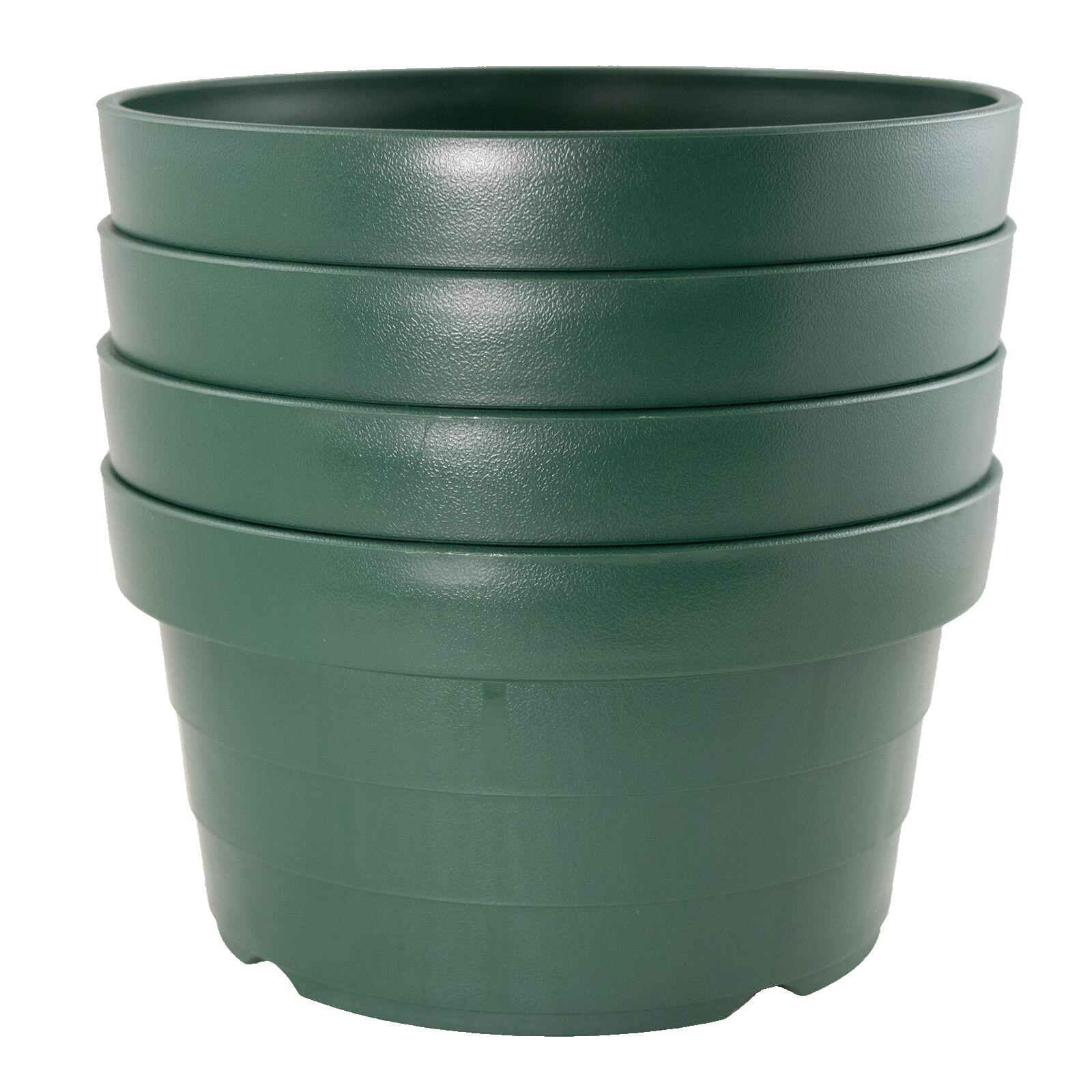 4 Gr Japanese Heavy Duty Round Plastic Bonsai / Succulent Pot 8.25"x 8.25"x 4.5" gallery