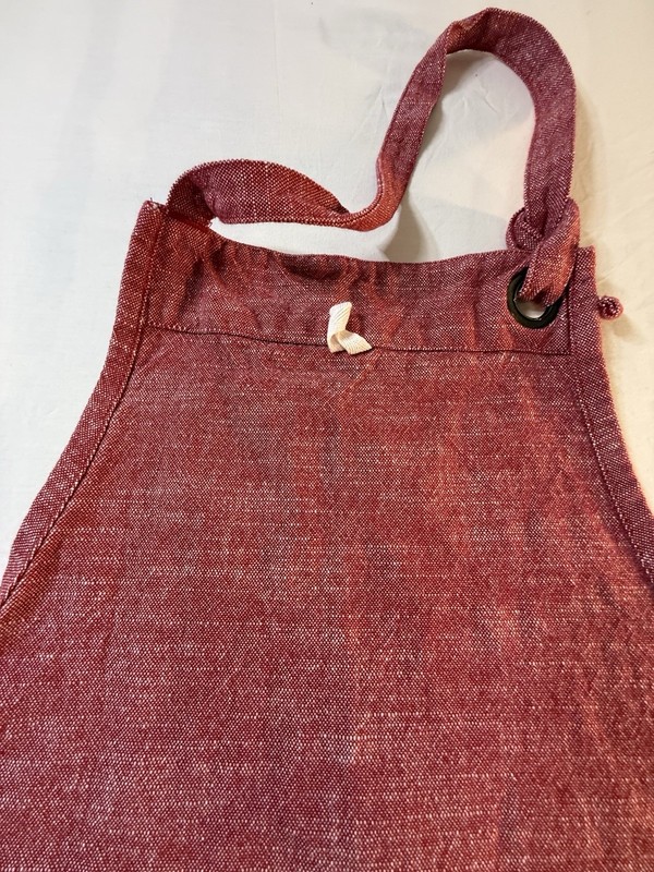 Our Table Rusty Red Cloth Apron 100% Cotton 68x83cm Made In India gallery