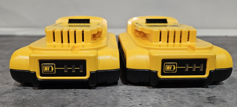 DeWALT Starter Kit DCB1102 Charger, 2 DCB203 2 AH 20V Batteries, & 11" Tool Bag gallery