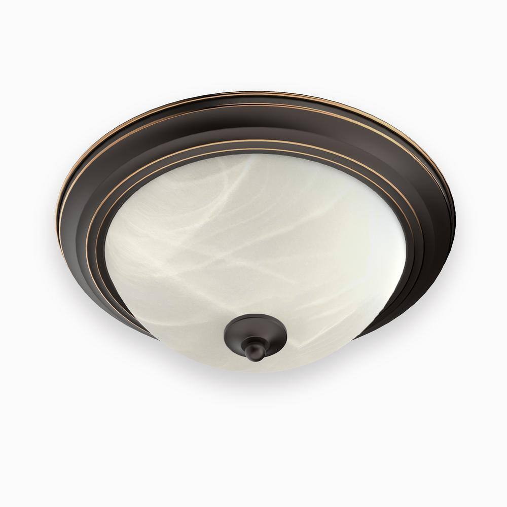 DYMOND 13 in. LED Ceiling Light Flush Mount Fixture Bronze w/ 3000K gallery
