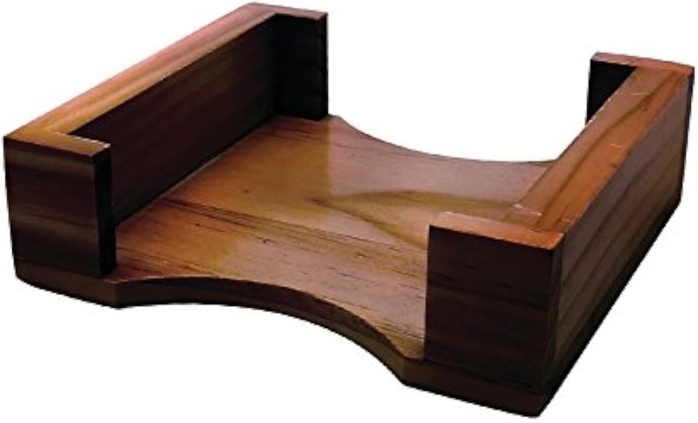 CoasterStone Holder for Square Coasters, 1 Included, Walnut