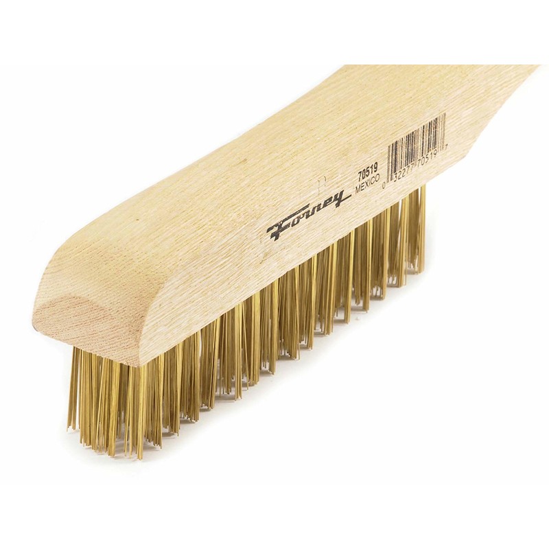Forney 70519 Wire Scratch Brush 10-1/4 in. with Wood Shoe Handle gallery
