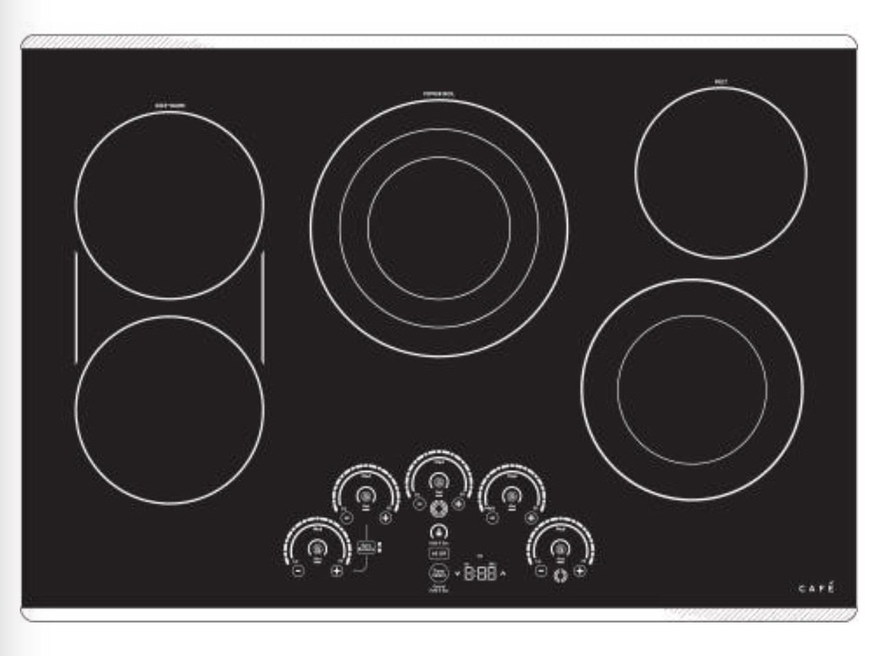 GE Café 30" Electric 5-Element Cooktop Touch Control CEP90302NSS gallery