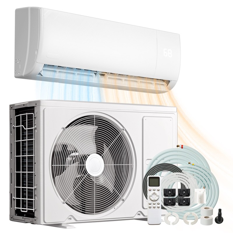 9000 BTU AC Ductless Mini Split Air Conditioner & Heating Pump AC Kit, 19 SEER2 gallery
