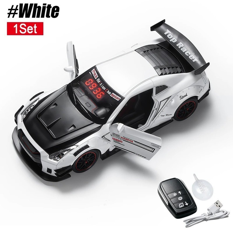 Hypercar Model Alarm Clock LED Digital Display Remote Control Clock gallery