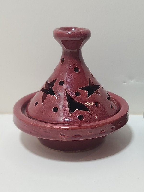 4. Ceramic Tajine Moroccan handcrafted beautiful 4" gallery