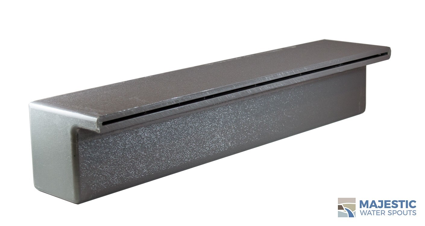 Tomaso 18" Water Sheet Pool/Spa & Fountain, Water Wall Spillway in Gray BTM Fed gallery