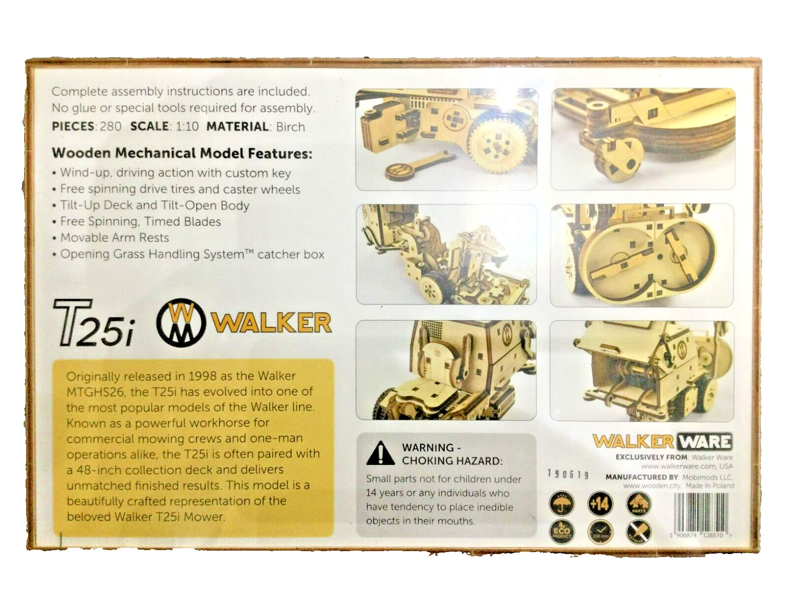 Walker Walker Wooden Mower Model - Some Assembly Required! / TOY Wooden Mower gallery
