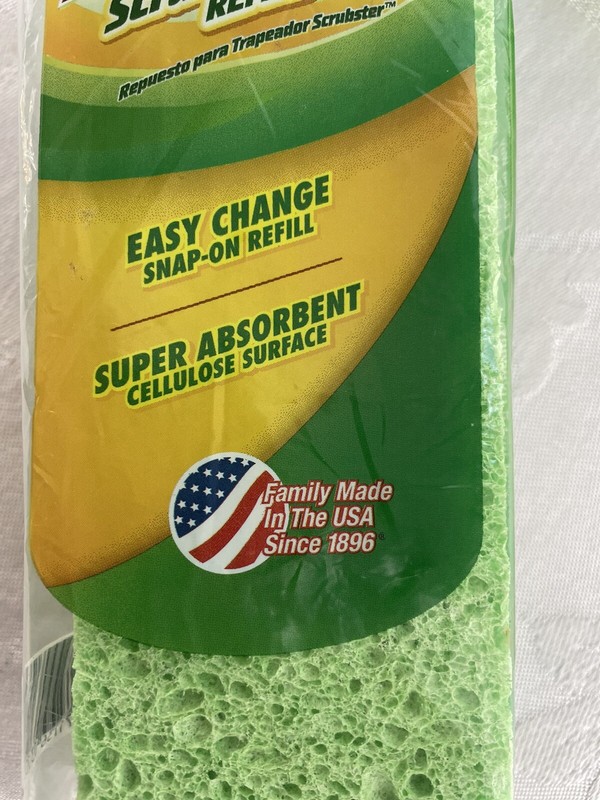 Libman Scrubster Mop Refill Easy Change Snap-On Absorbent 03105 Lot of 2 NEW gallery