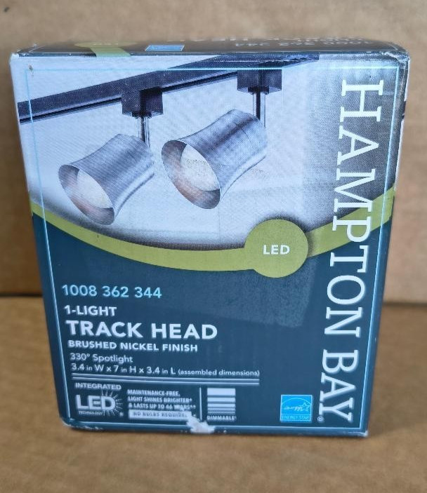 Hampton Bay 817740 Flared Bell LED Linear Track Head Nickle 1008362344 Free Ship gallery