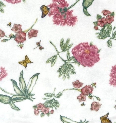 Lenox BUTTERFLY MEADOW PINK BLOOM THROW BLANKET. Quality Oversized Throw. 60X70. gallery