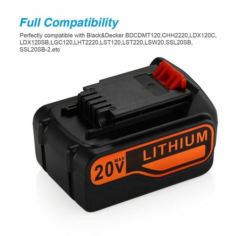 Replacement for Black Decker LBXR20 20V Lithium Battery LB2X4020 LB20 LBXR20-OPE gallery