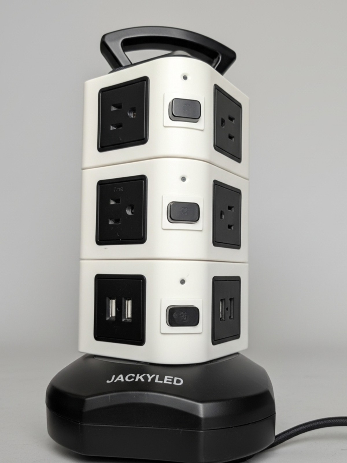 JACKY LED JK146-MS10+4 Power Strip Tower - Multicoloured gallery