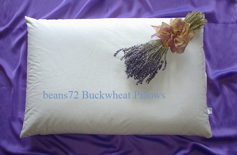 beans72 Aromatherapy Buckwheat Pillow - Travel Size 11"x16" *Made in USA