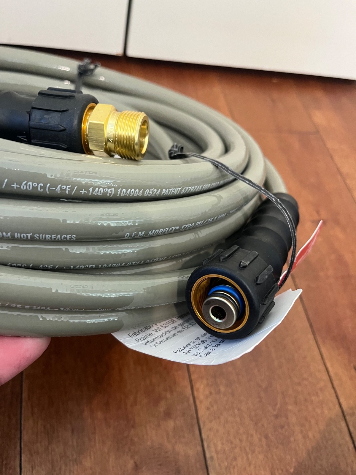 Simpson Morflex 5/16 In. X 40 Ft. 3700 psi Pressure washer Hose M22 Connection gallery