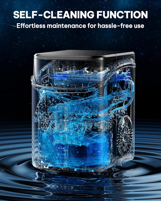 Nugget Ice Maker Countertop, Pebble Ice Makers with Crushed Soft Chewable Ice, 3 gallery