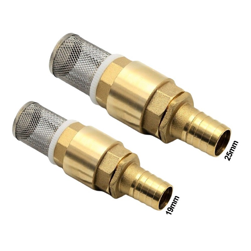 Non-return Valve Suction Strainer Foot Valve Hose Connection 19 25 mm 3/4in 1in gallery