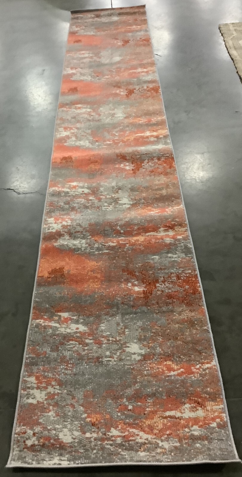 GREY / ORANGE 2'-2" x 12'-0" Flaw in Rug, Reduced Price 1172669570 MAD440G-212 gallery