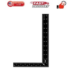 Carpenter Framing L Shape Square, 8 inch x 12 inch, Steel Black Finished