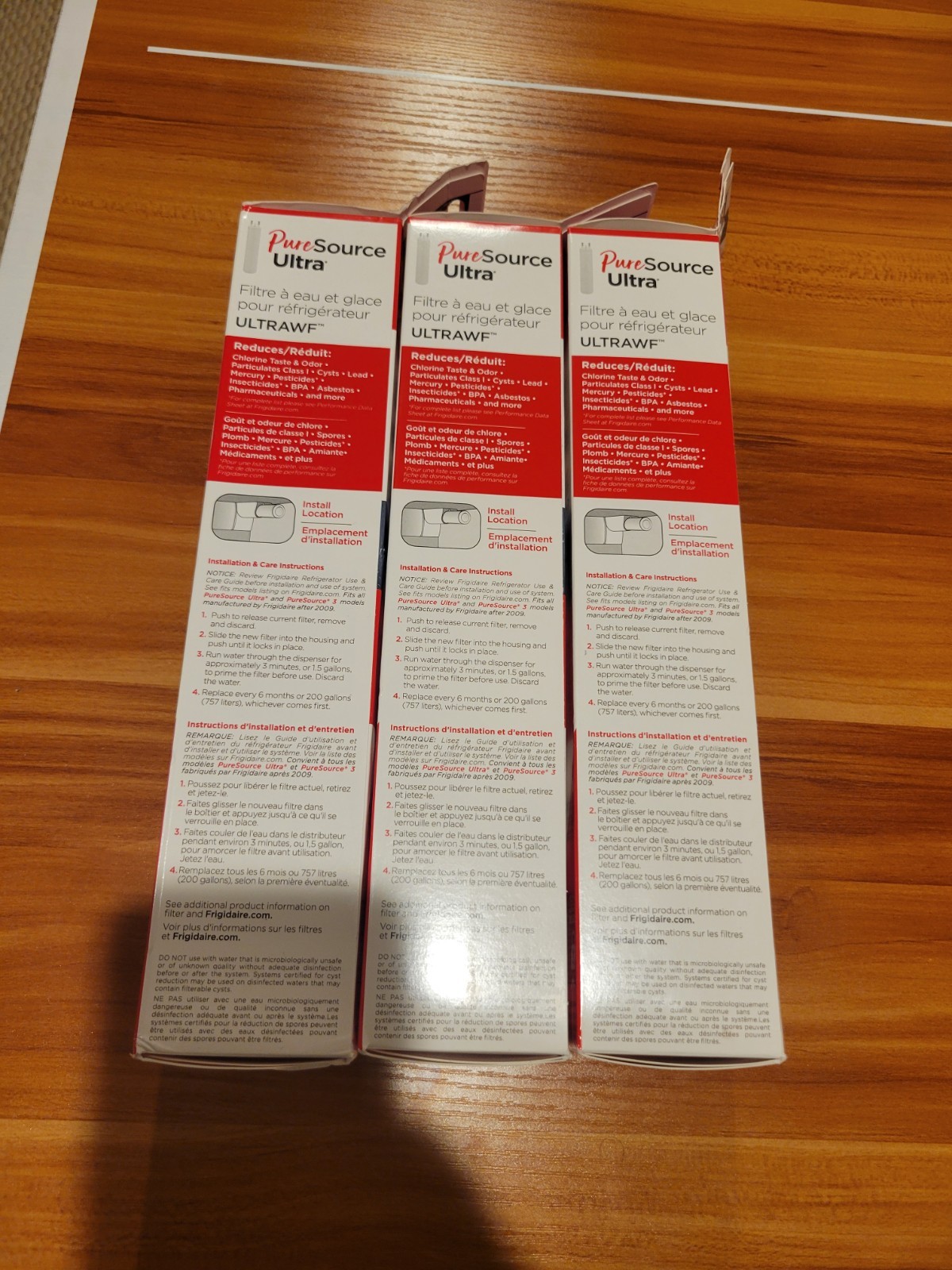 Genuine 3 Pack ULTRAWF Frigidaire Ultra PureSource Refrigerator Water Filter NEW gallery