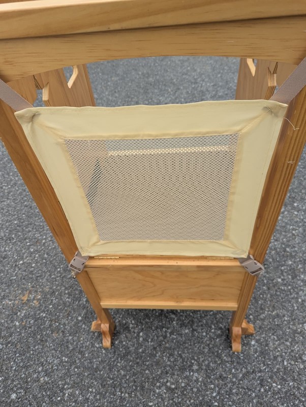 Foldable Kitchen Step Stool Natural Solid Wood - Excellent Condition gallery