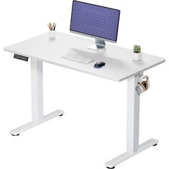 CONCETTA Electric Height Adjustable Sit Stand Desk 40×24 White FREESHIP