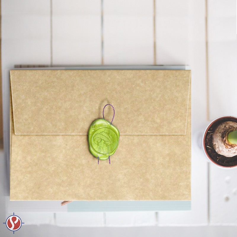 A7 Parchment Envelopes - AGED - 5 1/4 x 7 1/4" - 24lb Bond/60lb Text - 25 Qty gallery
