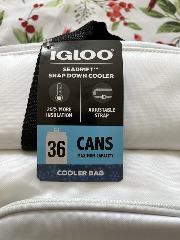NEW Igloo MaxCold SEADRIFT SNAP DOWN Cooler Bag 36-Cans Insulated Soft Foldable gallery