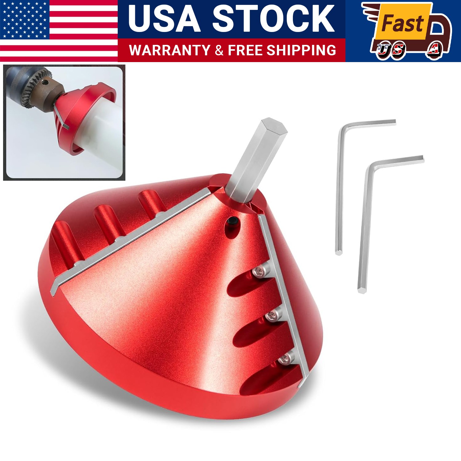 2" 1 Inner-Outer PVC Deburring Tool PVC Chamfer Tool for PVC, CPVC, ABS, PP,PE gallery