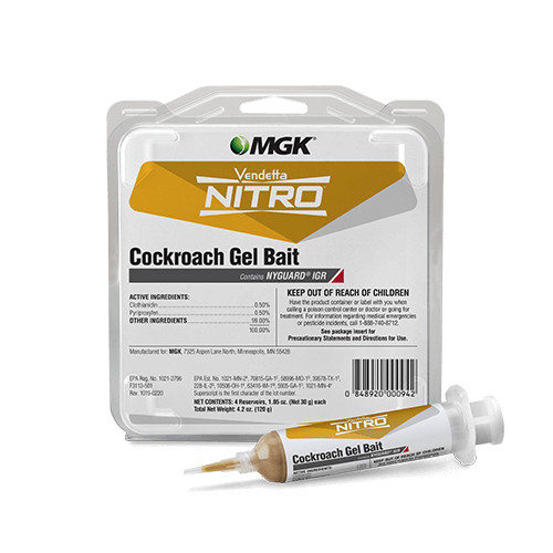 Nitro Vendetta Roach Cockroach Killer Gel Bait w/ IGR 4 Tubes+1 Plunger & 2 Tips gallery