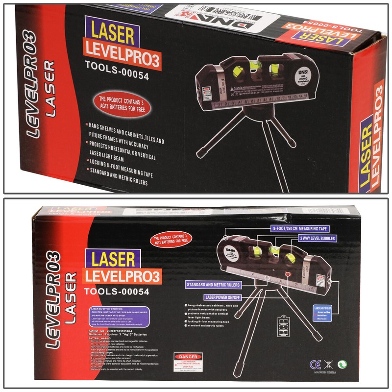 MULTIPURPOSE LD MEASURING HORIZONTAL VERTICAL HANDY LASER BUBBLE LEVEL+TRIPOD gallery