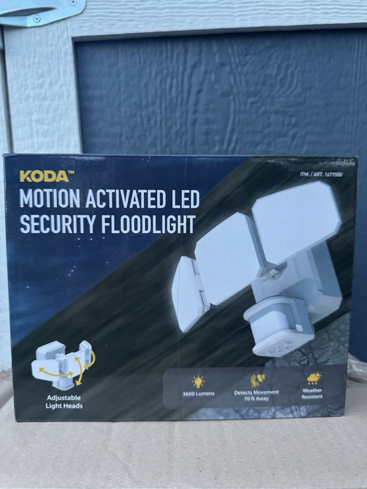 NEW KODA Motion Activated LED Security Floodlight 3600 Lumens Motion gallery