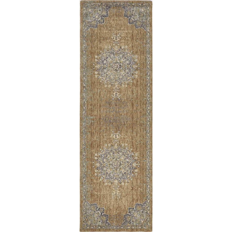63 X 91 Coffee Wool Rug gallery