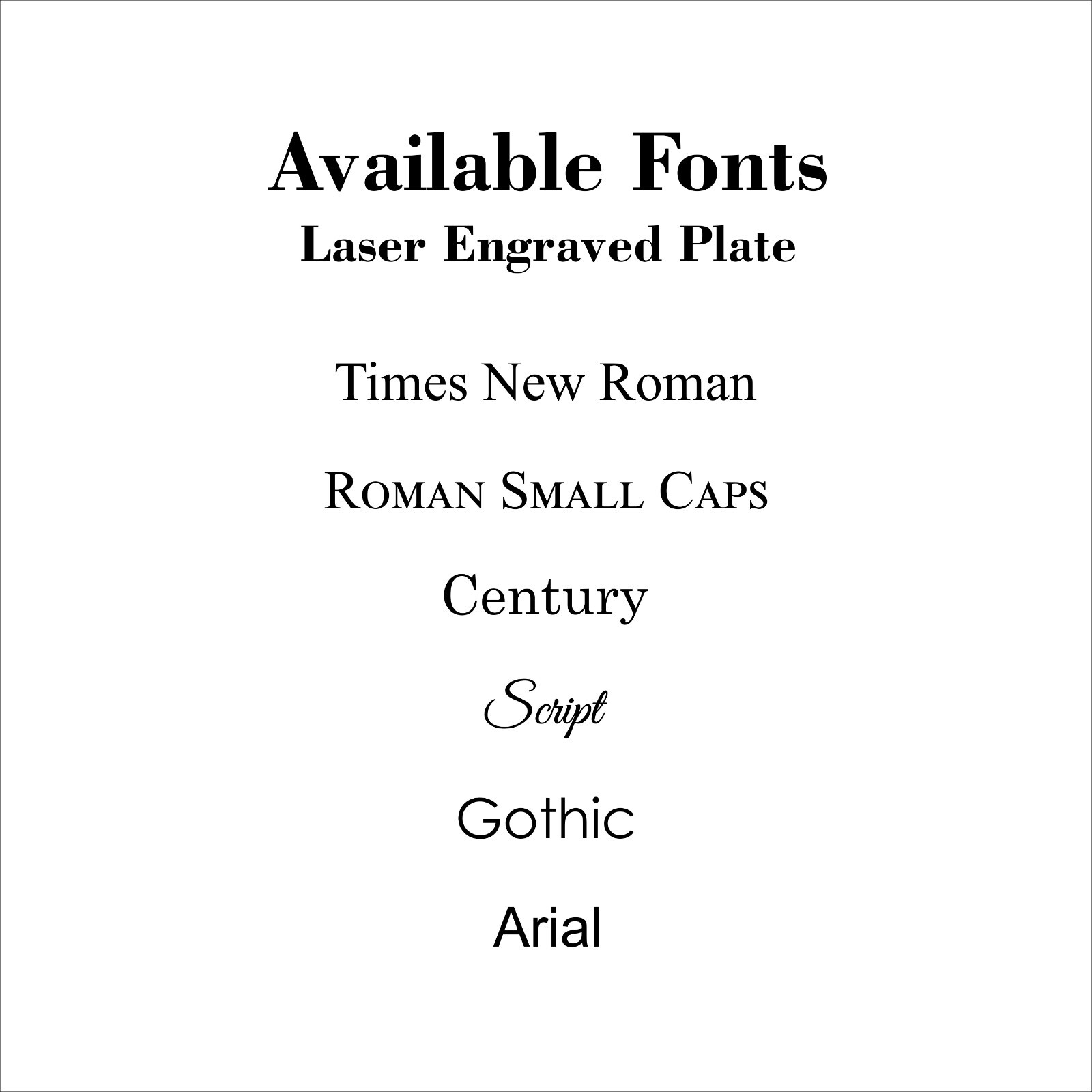 Custom Engraved Plate 2x4, 2x6, 3x6 Name Plate Plaque Art Label Tag Gift Trophy gallery