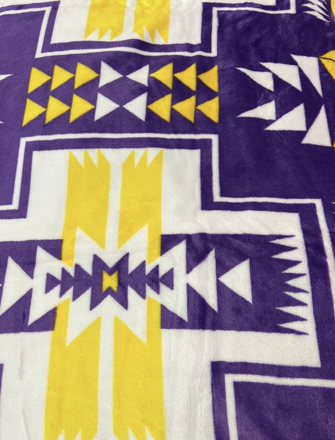 Native American Blanket Style 2 Ply Plush Reversible Size King Minnesota Vikings gallery