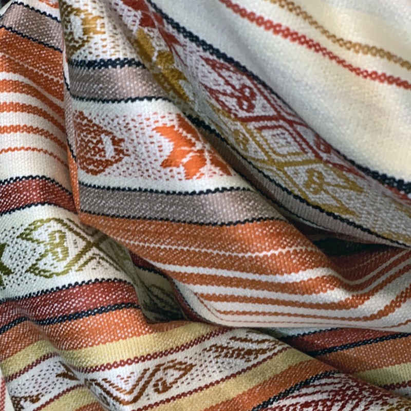 TABLECLOTH RECTANGLE COTTON THROW HANDMADE OTAVALO ANDEAN INCA 60"x80" 6-8 SEATS gallery