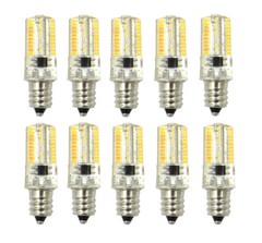 10pcs E12 Candelabra C7 LED Light Bulb 3W 80-3014 SMD Lamp Soft White 110~120V H