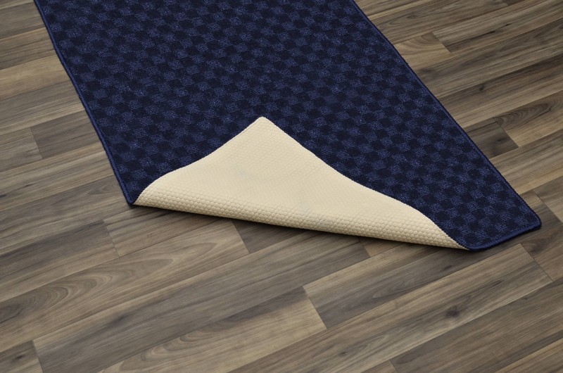 2 Piece Tufted Runner Set 2 ft x 10 ft Area Rugs Non-Slip Backing Navy Cut Loop gallery