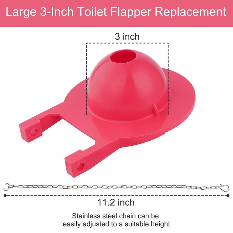 2 Pack 3-Inch Toilet Flapper Replacement Fit with TOTO Flapper Oversized Sealing gallery