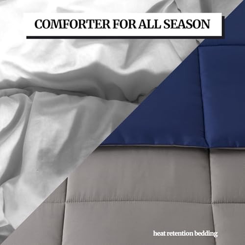 Down Alternative Bedding Comforter King (U.S. Standard) Dark Gray/Dark Blue gallery