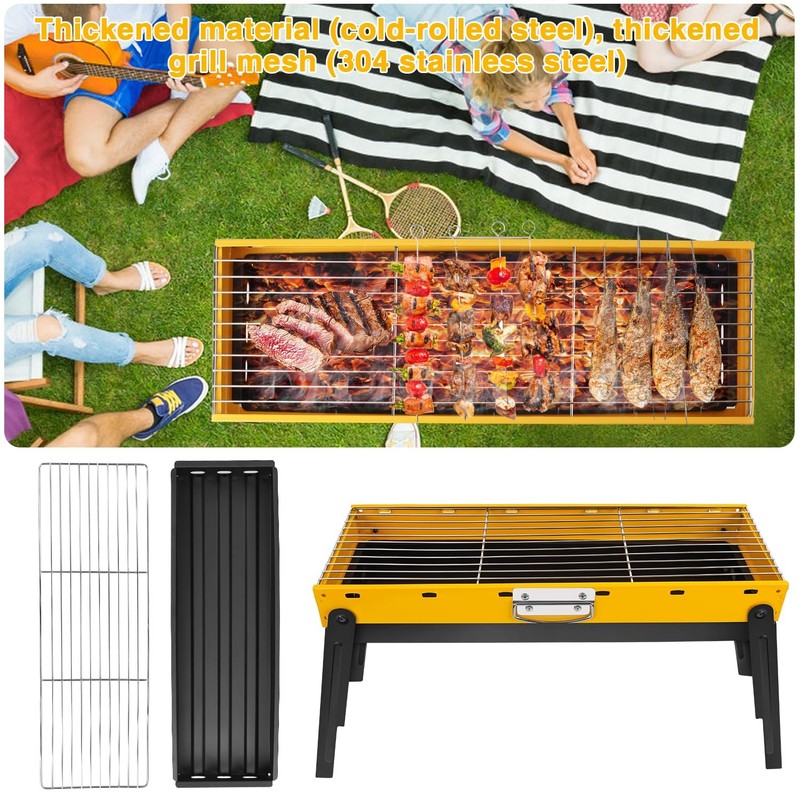 Compact Portable Grill Tabletop BBQ for Camping, Hiking, Picnics & Travel gallery